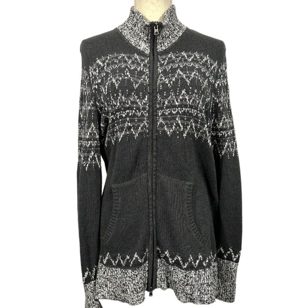 Eddie Bauer Soft Knit Full-zip Sweater Size Large